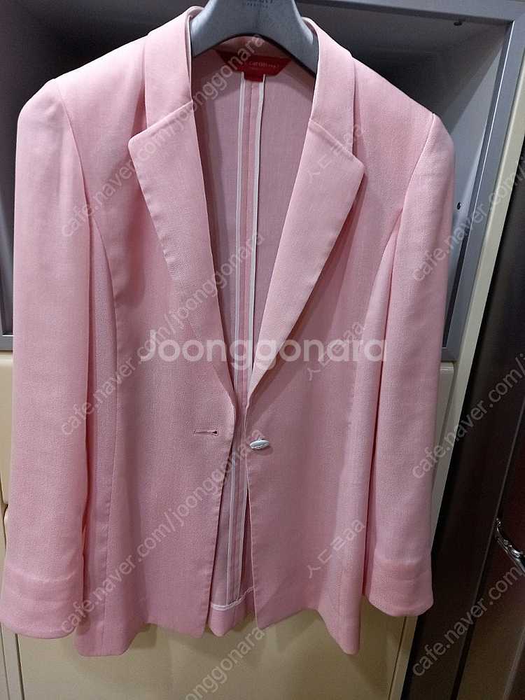 피에르가르뎅핑크봄여름정장상의사이즈66(100)택포만원색...--0