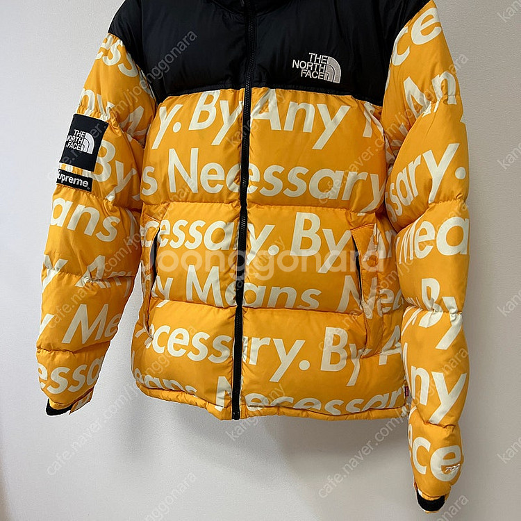 [XL] 슈프림 노스페이스 15FW 레터링 눕시 옐로우...--4