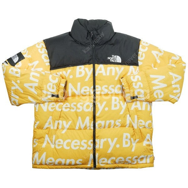 [XL] 슈프림 노스페이스 15FW 레터링 눕시 옐로우...--8