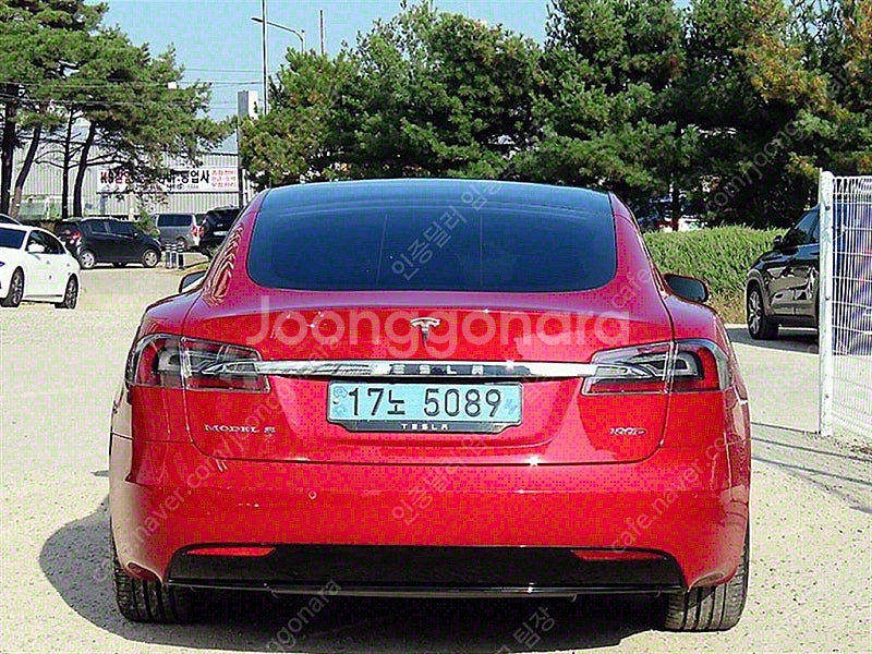 테슬라 모델 S 중고 테슬라 중고 승용차 빨간색 201...--5