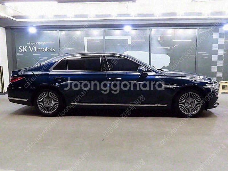제네시스 G90 중고 제네시스 중고 가격 파란색 202...--4