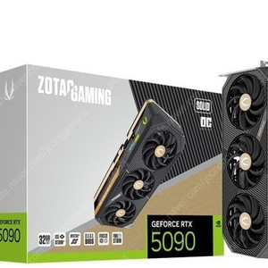 [ZOTAC] GAMING 지포스 RTX 5090 SOLID OC D7 32GB 미개봉 새제품 팝니다