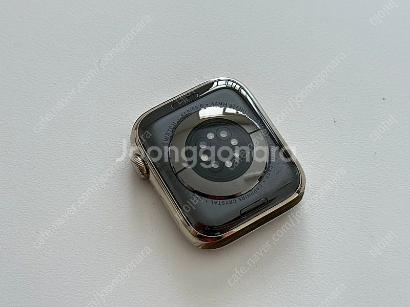 애플워치6 44mm 스테인리스 셀룰러 골드 풀박스 S급...--3
