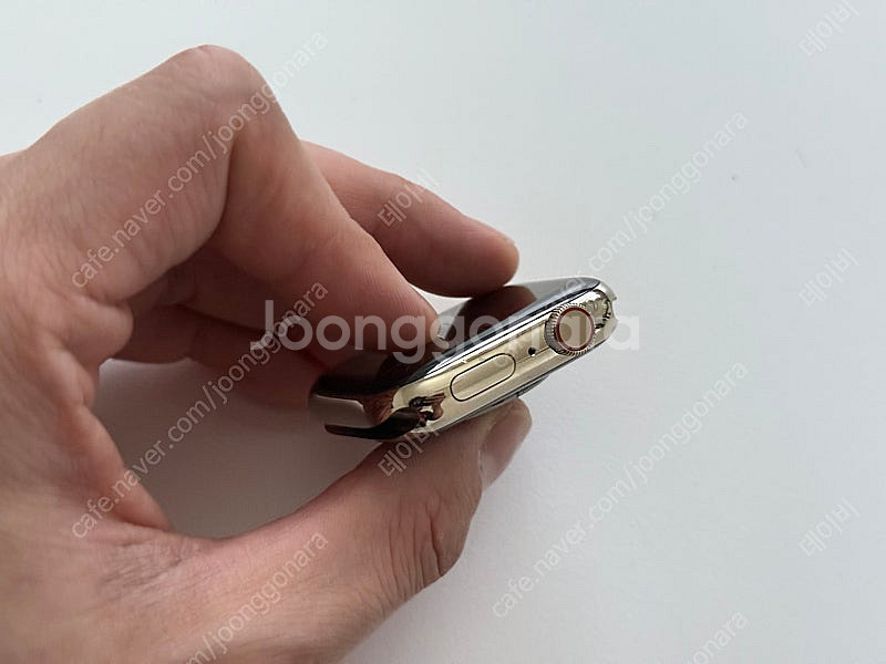 애플워치6 44mm 스테인리스 셀룰러 골드 풀박스 S급...--5