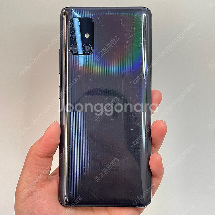 61291(울산중고폰) 갤럭시A51 블랙 128GB 판...--1