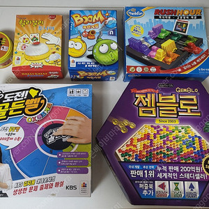 (일괄판매)잼블로.도전골든벨.러쉬아워.붐. 할리갈리. 도블동물원. 블로커스 보드게임판매합니다
