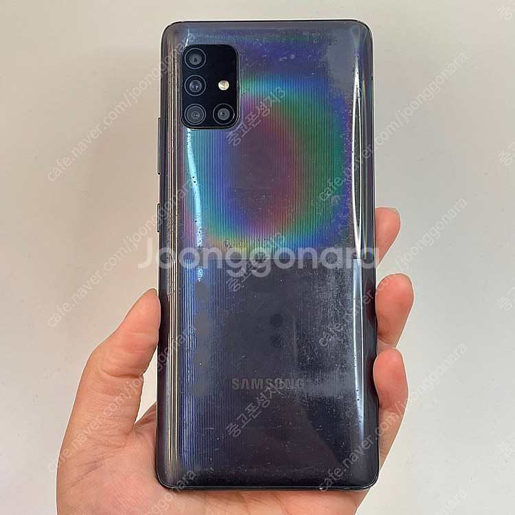 62756(울산중고폰) 갤럭시A51 블랙 128GB 판...--1