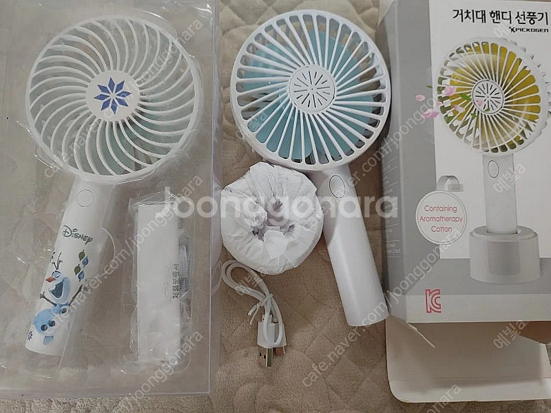새상품 핸드 선풍기 두개 전부다 무료배송--0