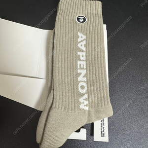 AAPE NOW 문페이스 로고 양말 정품 스몰