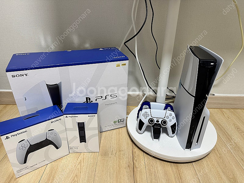 PS5 슬림 스탠다드에디션(디스크)+듀얼센스2개+정품충...--0