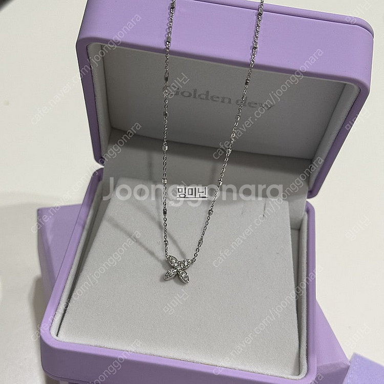 골든듀 펄시피아 파베 큐브체인 18k 14k--5