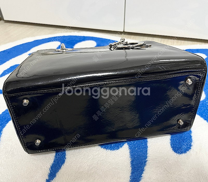 정품 디올 레이디백 빈티지 페이던트 블랙--4