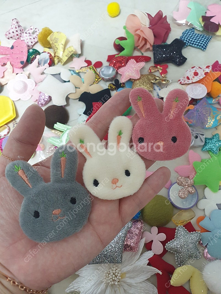 리본공예, 머리띠, 머리끈, 브로치 만들기 공예재료--1