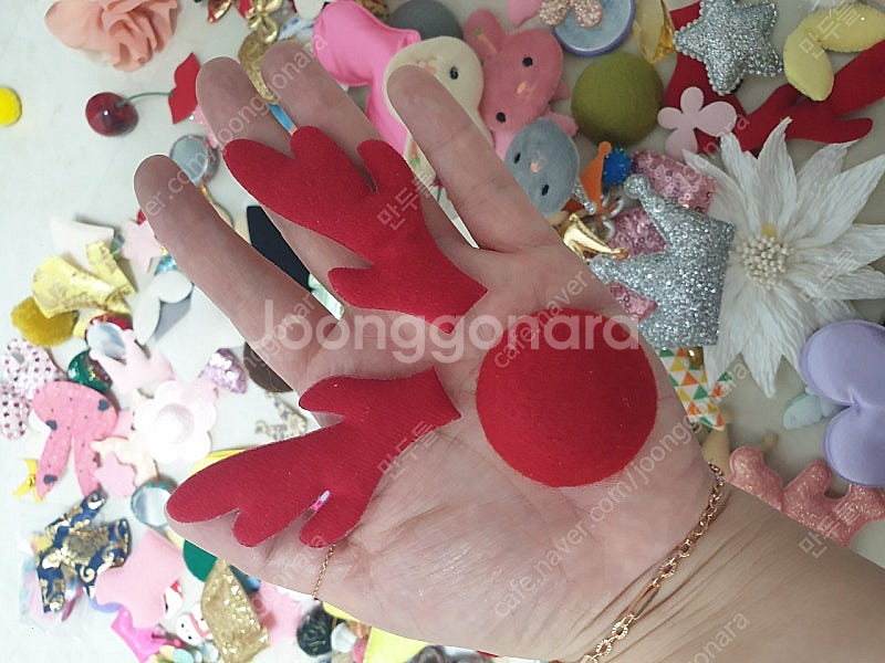 리본공예, 머리띠, 머리끈, 브로치 만들기 공예재료--2