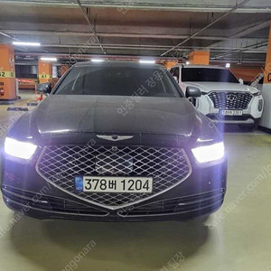 제네시스 G90 중고 제네시스 중고 가격 검정색 2019년식 58,888km 3.3 T AWD 프리미엄 럭셔리 광이 번쩍번쩍