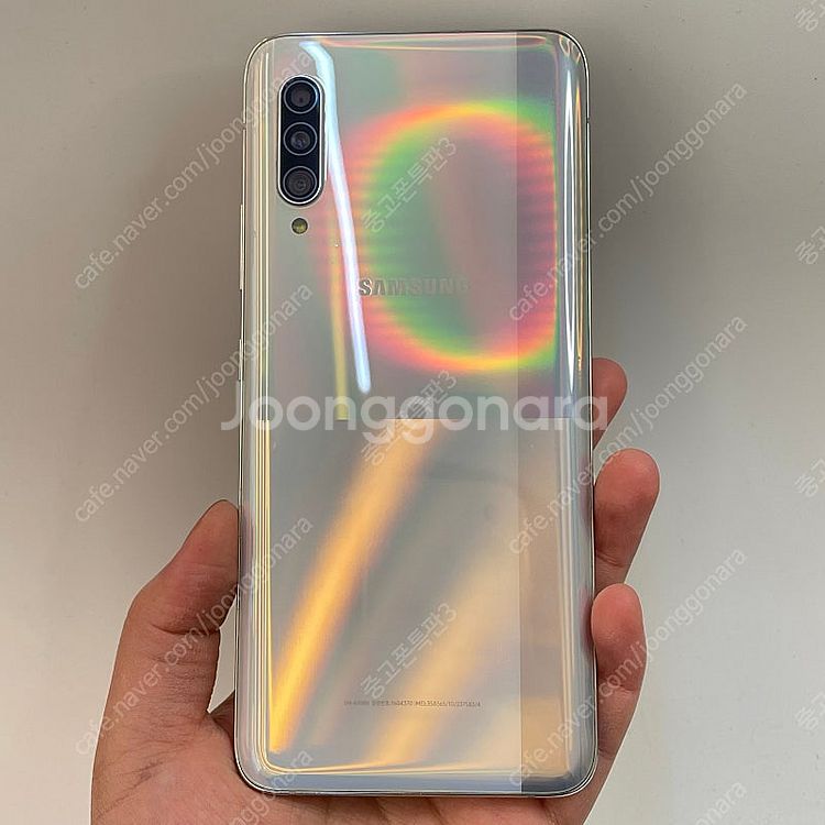 91683(울산중고폰) 갤럭시A90 실버 128GB 판...--1