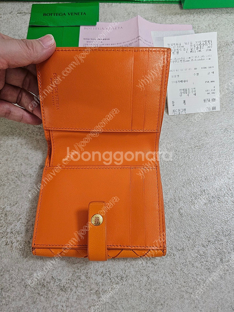 보테가베네다 여성반지갑 새상품 수준--3