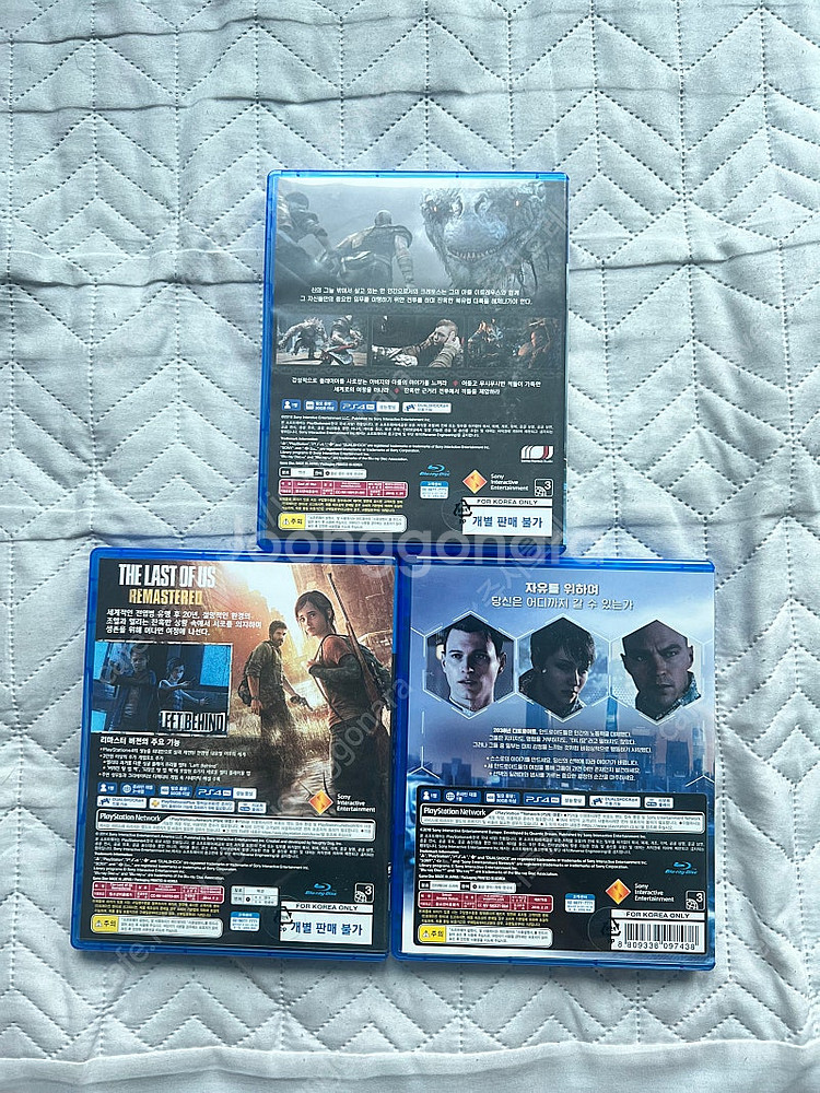 PS4 게임 갓오브워 , 라오어 , 디트로이트 일괄 판...--1