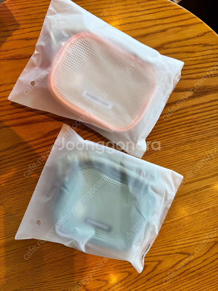 스타벅스 라코스테 멀티플백 그린 아이보리 메시 파우치 ...--2