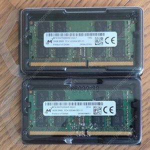 마이크론 노트북 DDR4 3200Mhz(PC4-25600) CL22 16GB 팝니다.
