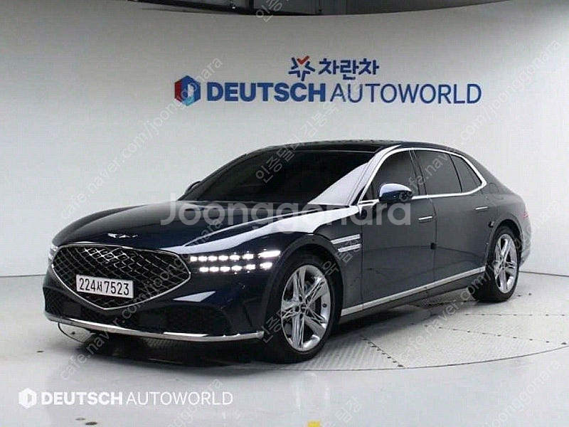 제네시스 G90 중고 제네시스 중고 가격 파란색 202...--3