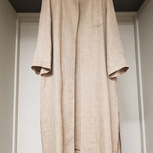 베르띠 오픈형 린넨 롱아우터,berti,베르띠린넨,럭키슈에뜨,린넨롱아우터