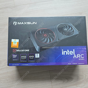 인텔 아크 B580 그래픽카드 MAXSUN Milestone 12G 미개봉 새상품