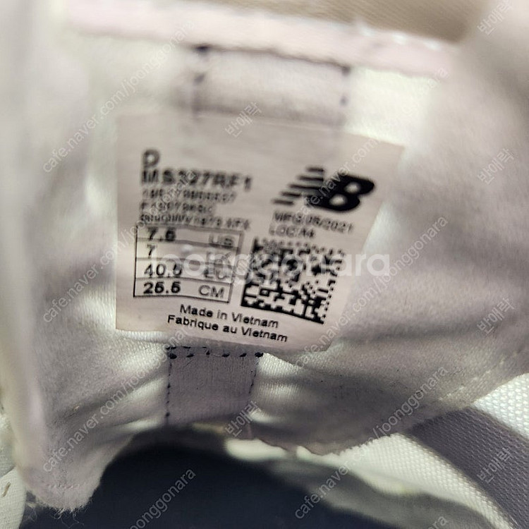 뉴발란스 327 문빔 화이트 네이비 255 MS327R...--5