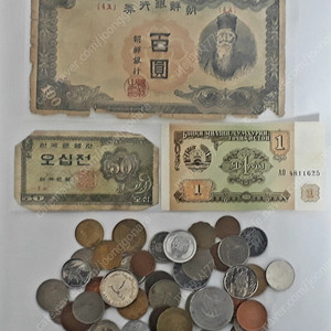 옛날지폐 및 외국지폐, 외국동전