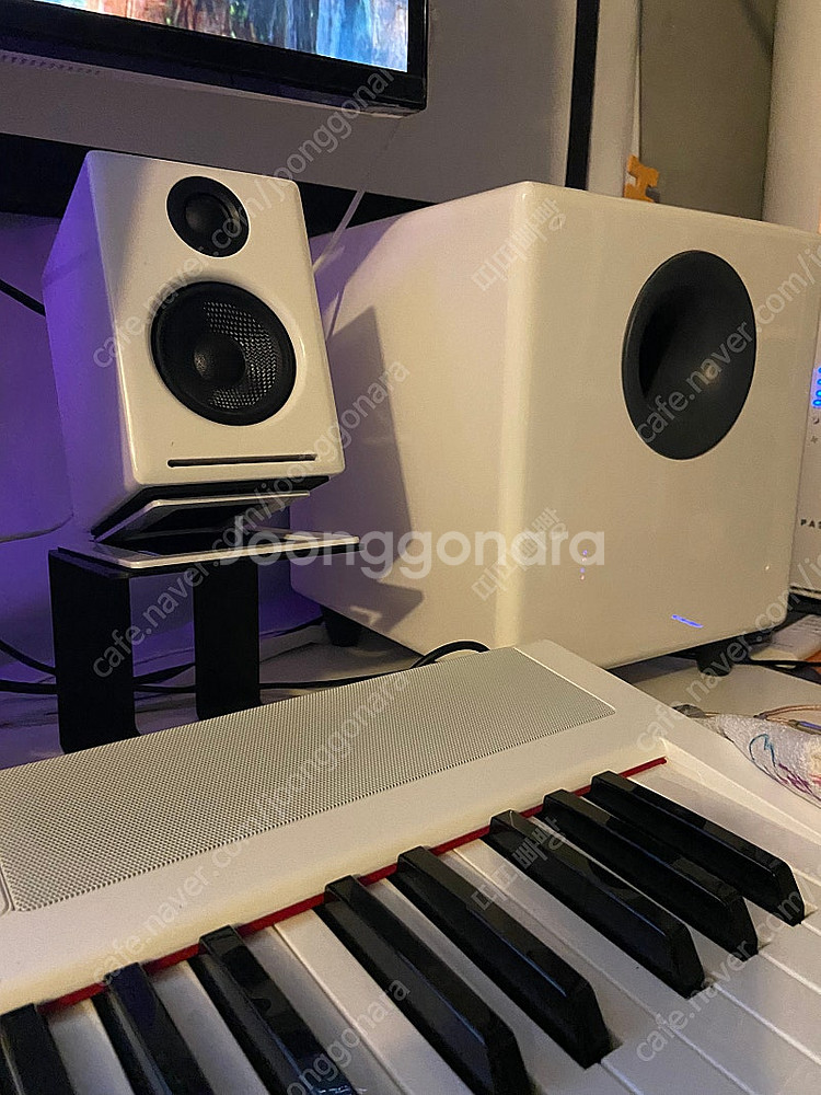 오디오엔진 S8 서브우퍼와 A2+ 화이트 스피커 세트 ...--0