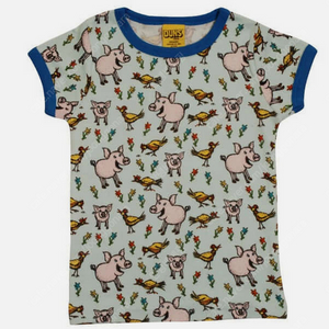 던스 파란돼지 반팔 110