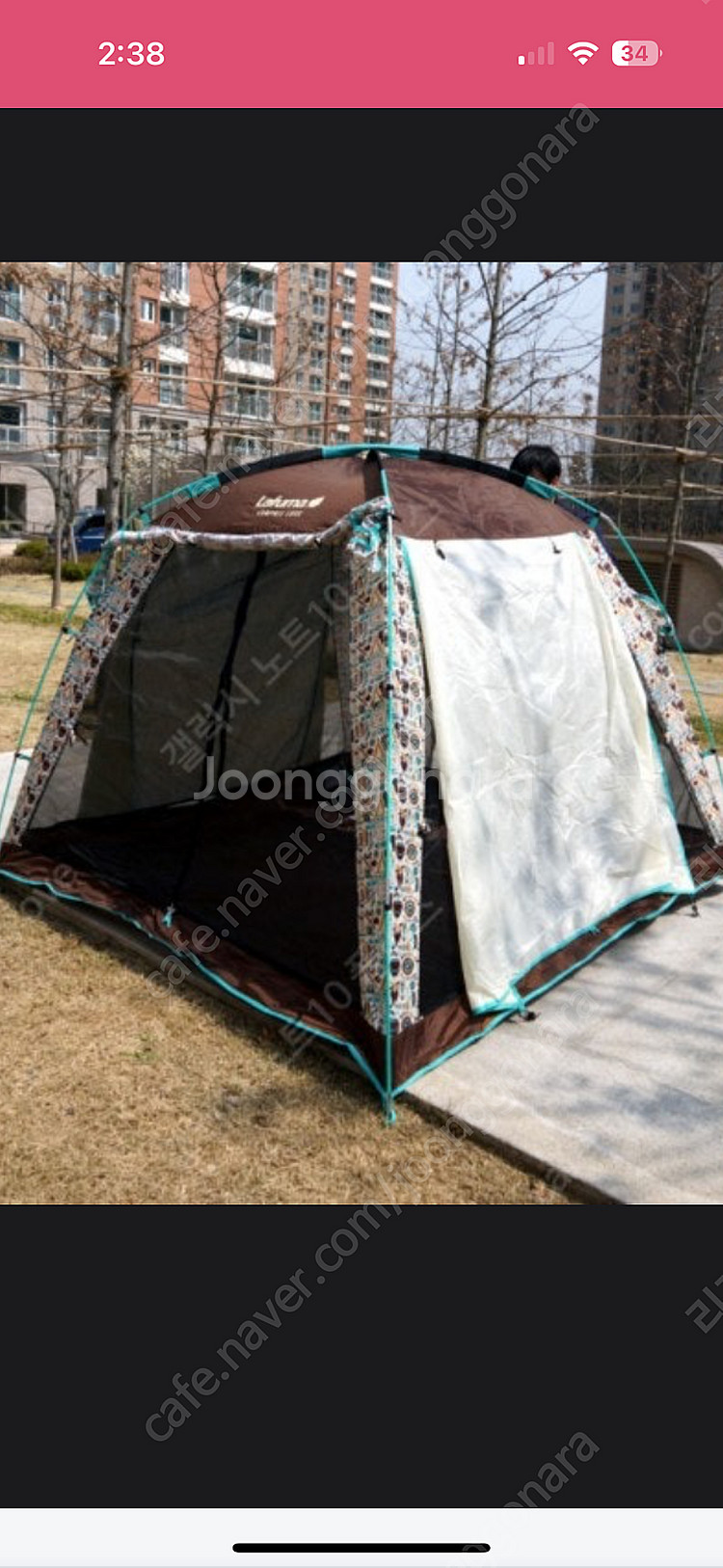 라퓨마 텐트 팔아요 공원 한강용~--1