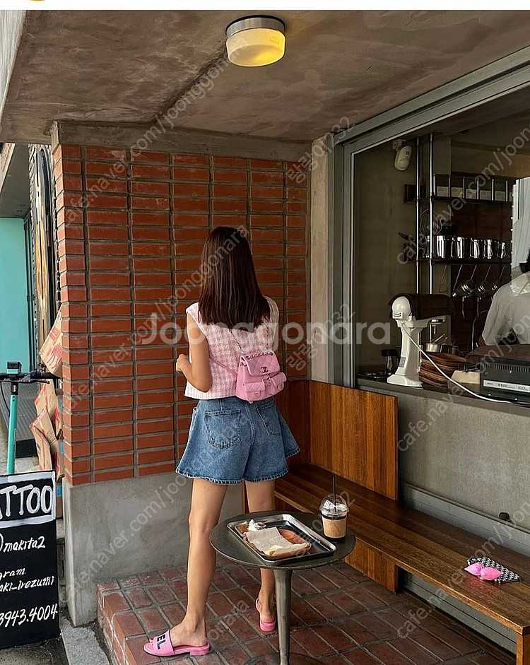 11am 리미샵 버킨 플레어데님쇼츠 스몰 택포2--2