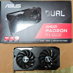 RADEON ASUS DUAL RX6600 GDDR6 8GB 그래픽카드 팝니다