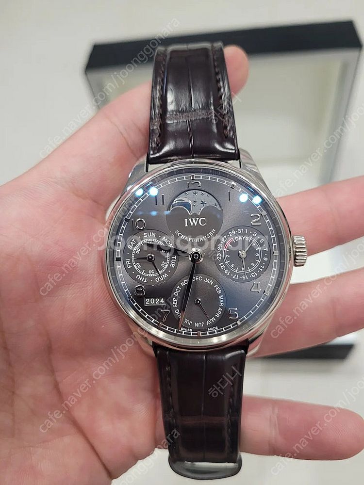 IWC 포르투기저 퍼페츄얼캘린더 ppc 화이트골드--0