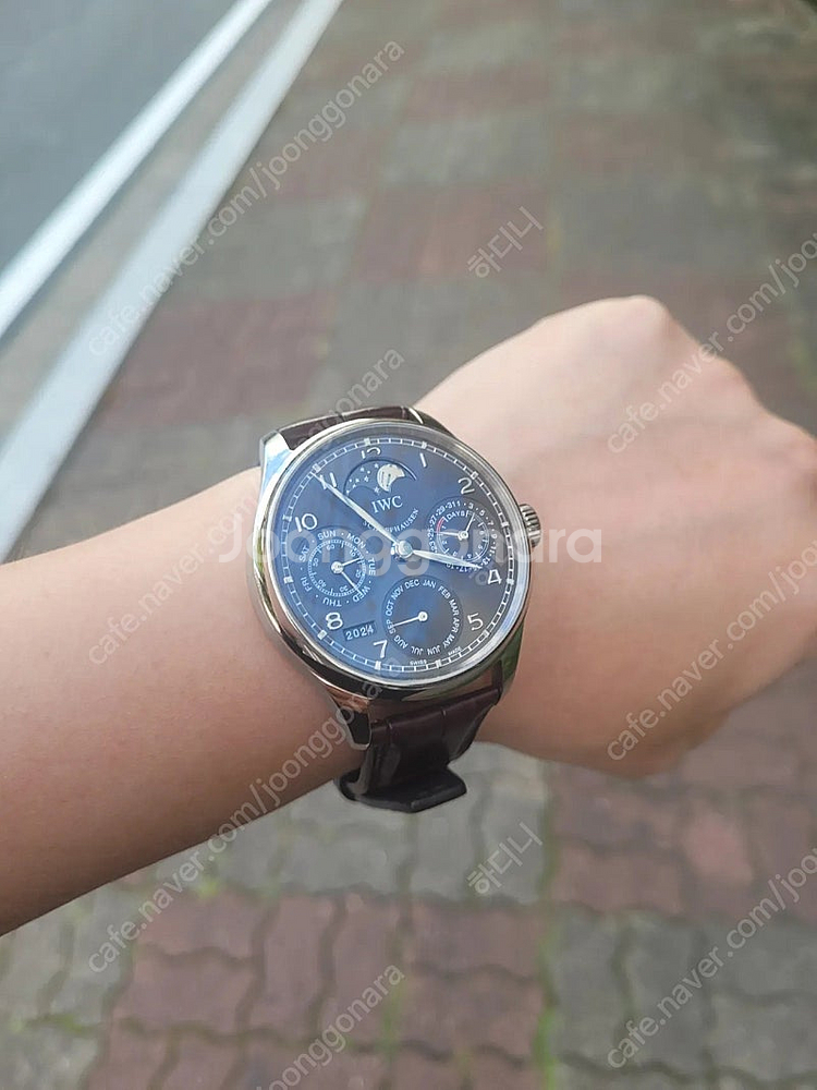 IWC 포르투기저 퍼페츄얼캘린더 ppc 화이트골드--4