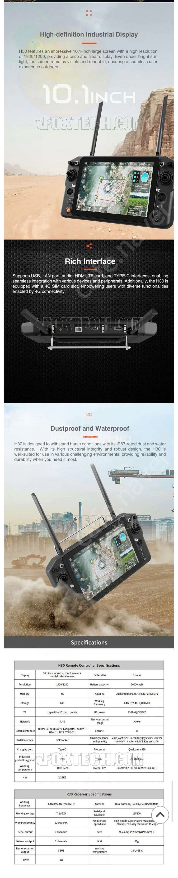 foxtech H30 30KM Portable Grou...--5
