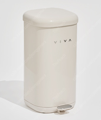 비바 페달 쓰레기통 20L 베이지 새상품 팝니다.--1