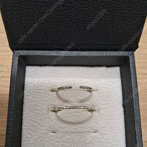 14k리얼화이트골드 꼬냑다이아 오픈링,레이어드링 반지2개 20만.여유있는 10호.택포20