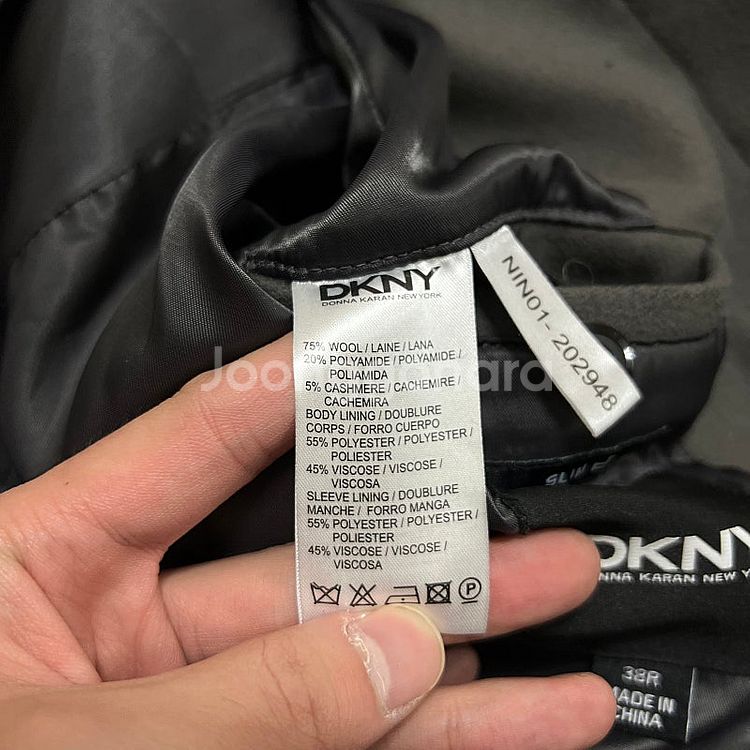 DKNY 도나카란 뉴욕 여성 슬림핏 싱글 맥코트 자켓 ...--4