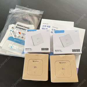 페이히어 휴대용 카드단말기 NM-400BLE + 크래들 2개 세트 (6만)
