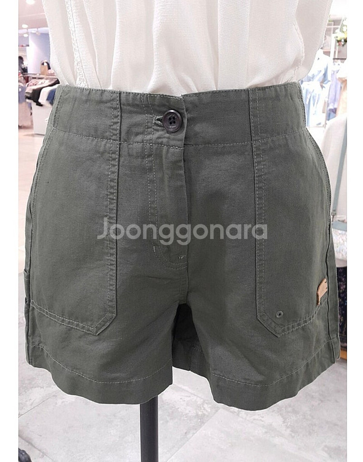 무배 새옷 S 면반바지 숏팬츠 써스데이아일랜드 카키, ...--3