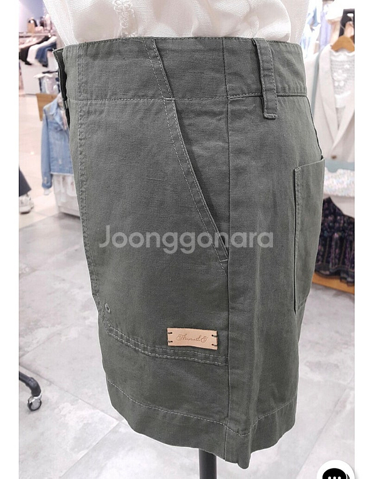 무배 새옷 S 면반바지 숏팬츠 써스데이아일랜드 카키, ...--4
