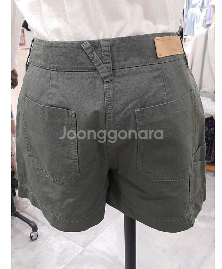 무배 새옷 S 면반바지 숏팬츠 써스데이아일랜드 카키, ...--5
