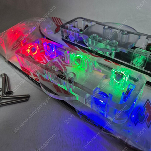 F2 인라인스키 투명LED 더비 380mm 미사용