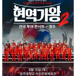[ 광주, 여수, 청주, 수원 ] 현역가왕 콘서트 / 회차별 / VIP석 2연석 - 4연석 / 최고시야 무대 앞 명당