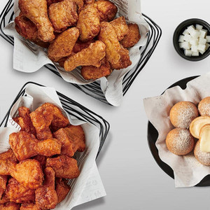 (허니콤보, 레드콤보, 반반콤보, 마늘간장) 교촌치킨 / BHC 뿌링클 맛초킹 후라이드 골드킹/ 도미노피자/ 네네치킨 / 굽네 고추바사삭 / 도미노피자 /황금올리브 닭다리