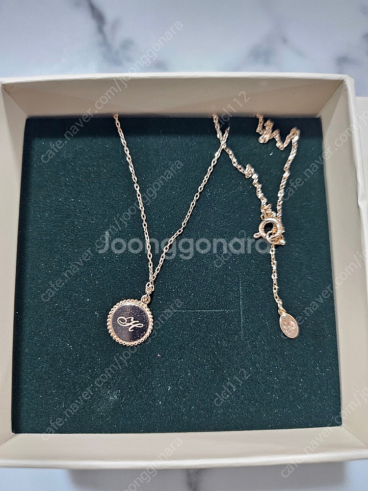 로즈몽 14k 코인 목걸이--1