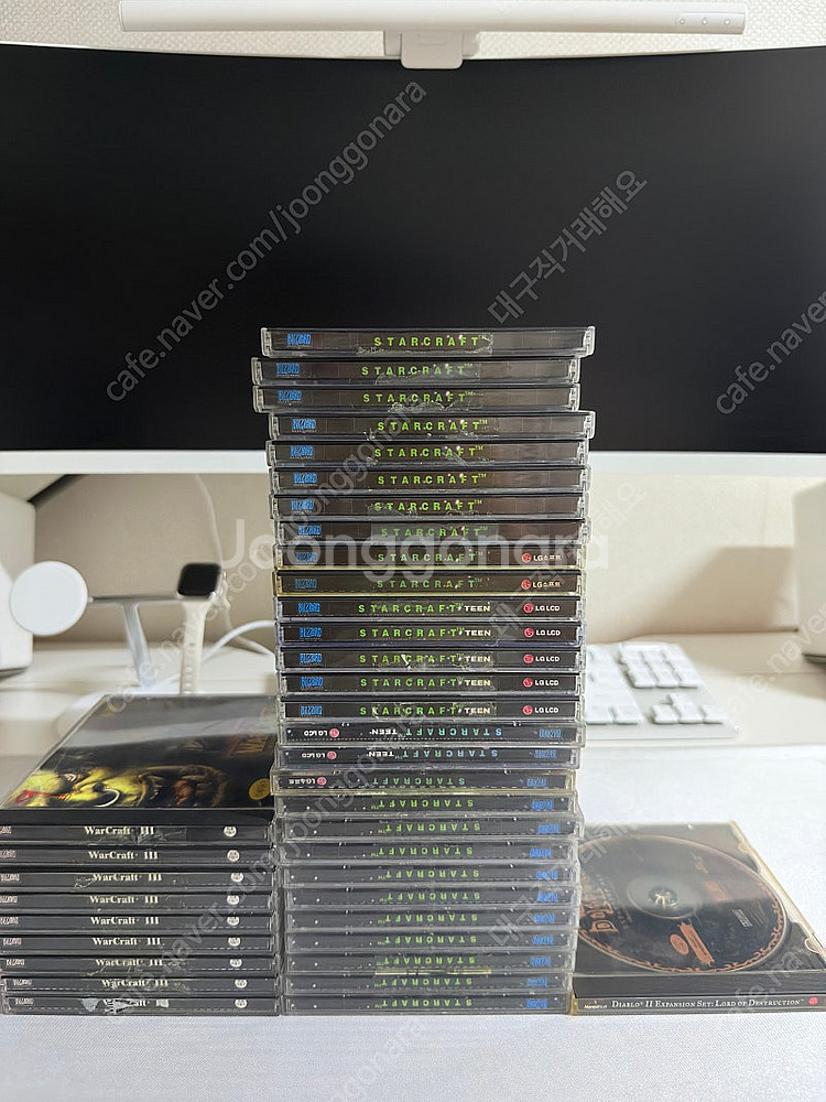 스타 오리지널 28장 + 워3 오리지널 9장 +디아2 확장팩 1장(총38장) 싸게 정리합니다.--0