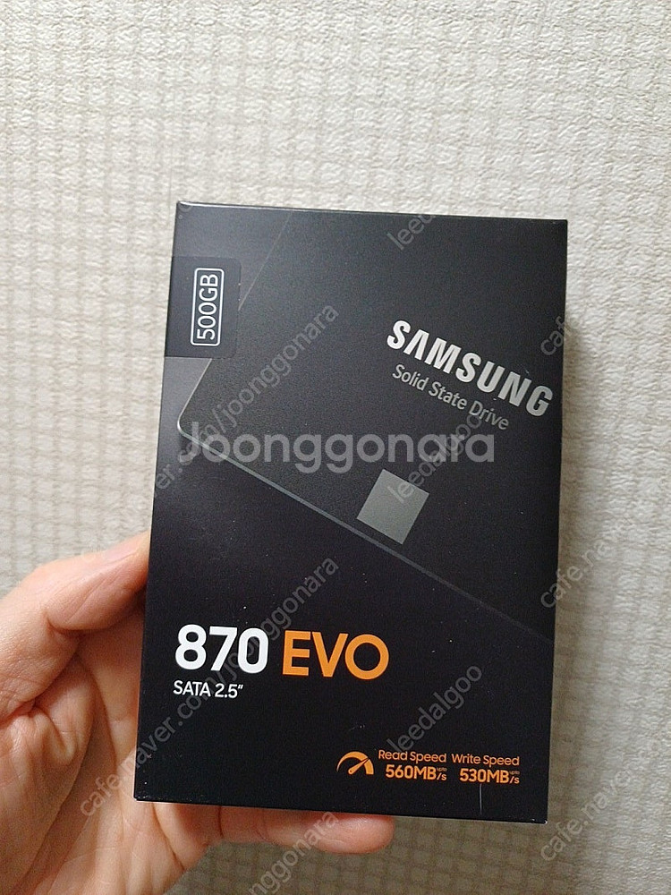 삼성 ssd 870evo 500gb 미개봉 새제품. 창...--0